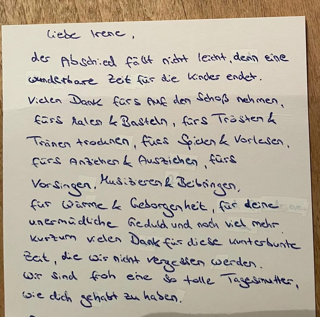 Referenz von Eine Familie zum Abschied